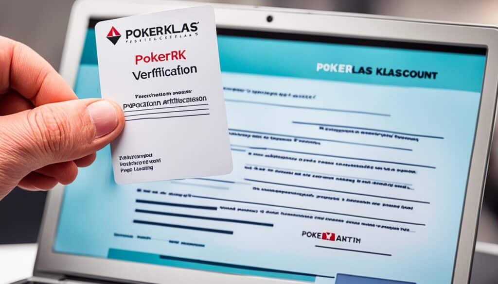 pokerklas hesap doğrulama süreci